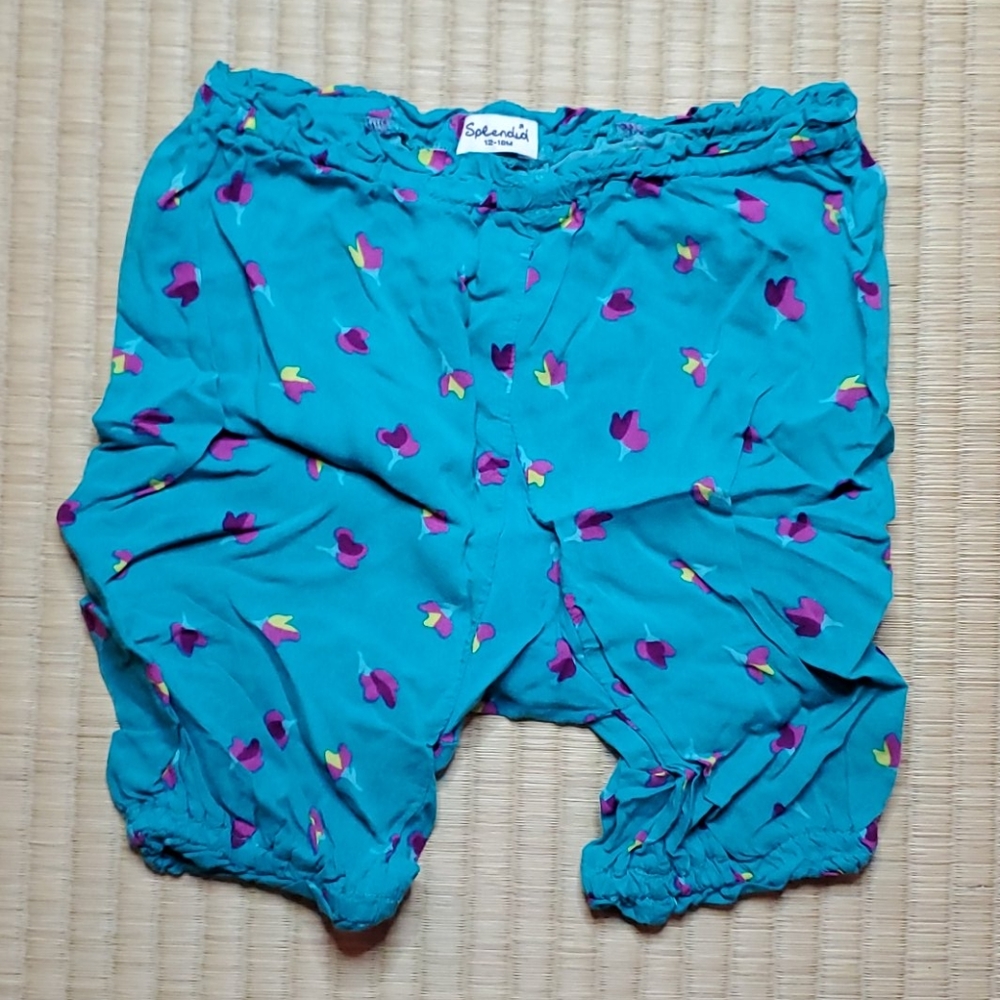 Splendid floral print harem pant,  12-18M